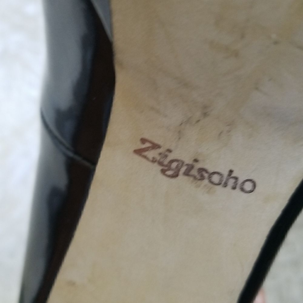 Zigisoho Black Patent Leather Pumps size 8.5 - Picture 8 of 10